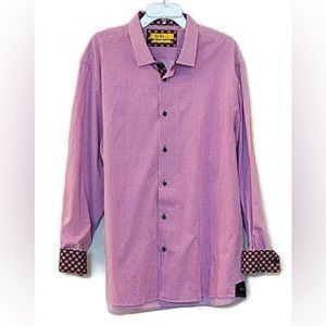 BriO Milano 100% Cotton Contemporary Fit Size 3XL Button down men’s shirt